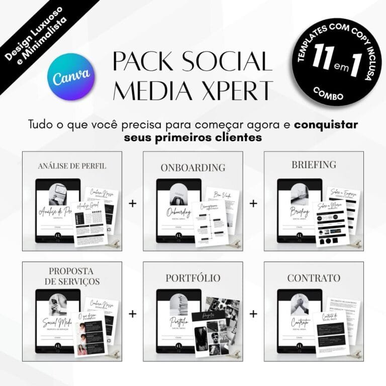 Pack Social Media Xpert | Templates para o Social Media Iniciante