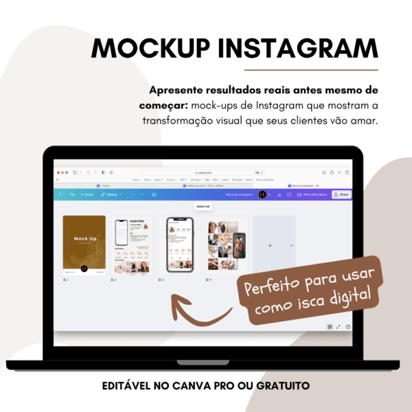 pack midia social media manager mockup instagram